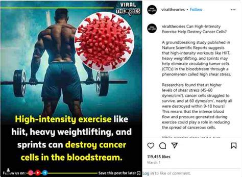 Fact Check: Can high-intensity exercise destroy cancer cells?