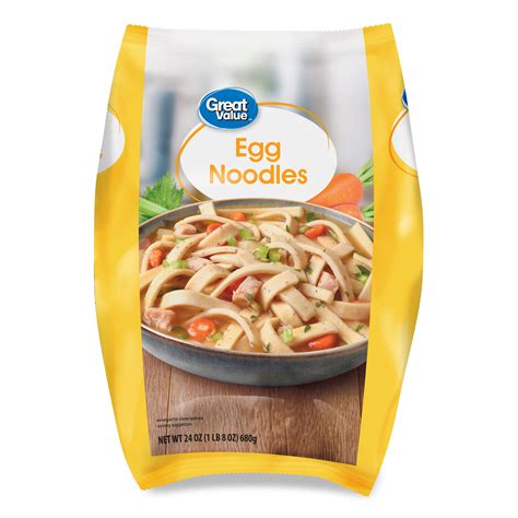 Great Value Egg Noodles 24 oz Frozen for Cooking and Chicken Noodle ...