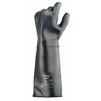 934564-6 Ansell, Chemical Resistant Gloves: 17-3/4 in, Rough, Glove ...