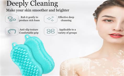Krupaksh Silicone Bath Body Brush Exfoliating Scrub Brush Ultra Soft ...