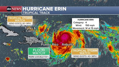 Hurricane Erin tracker: Latest path, maps for 1st hurricane of Atlantic ...