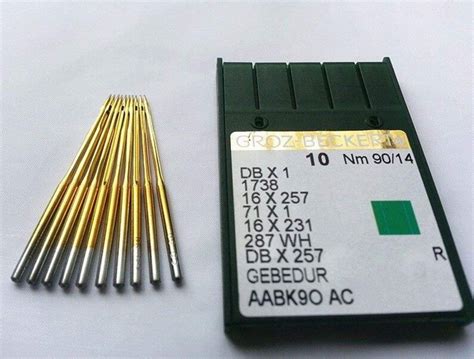 ZHONGJIUYUAN 10 Pieces Groz-beckert Sewing Machine Needles Db1 Dbx1 ...