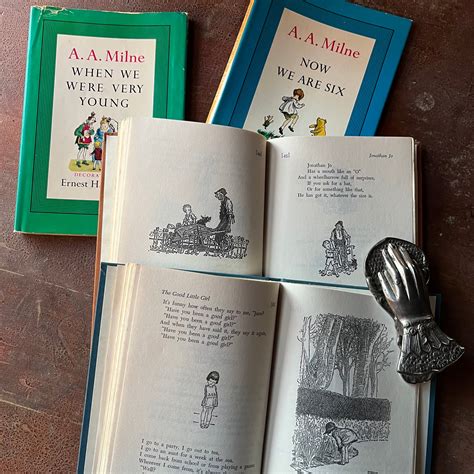 Pair of A.A. Milne Books: When We Were Very Young and Now We Are Six ...