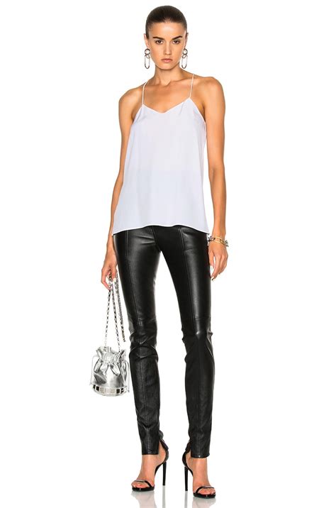 Tibi Classic Silk Cami in Ivory | FWRD