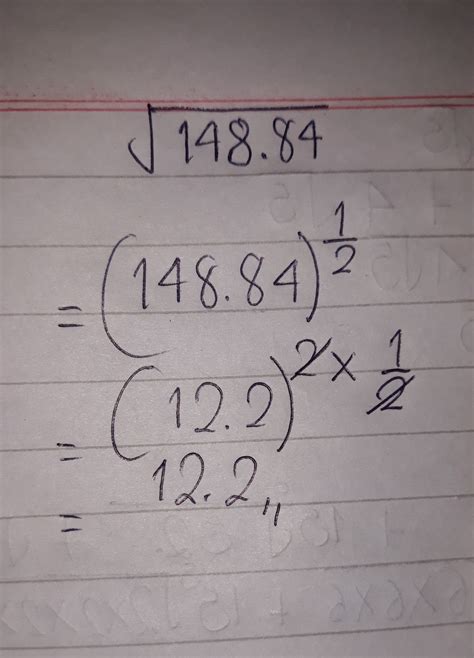 Square root of 148.84 - Brainly.in
