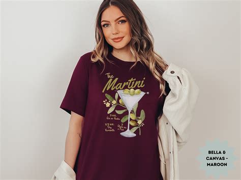 The Martini T-shirt, Retro Martini Shirt, Dirty Martini Tee, Vintage ...