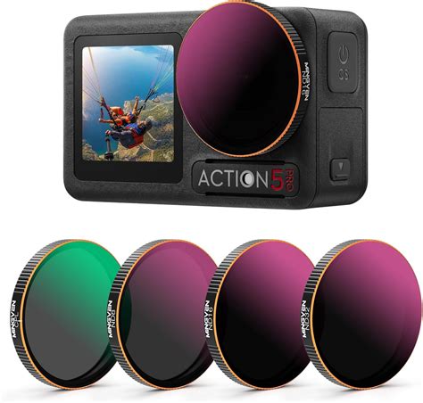 Buy MINGVEN Action 5 Pro ND Filter Set, CPL + ND Filters Set for DJI ...