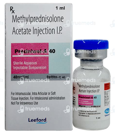 Solu Medrol 40 MG Injection 1 ML | Order Solu Medrol 40 MG Injection 1 ML Online at Truemeds