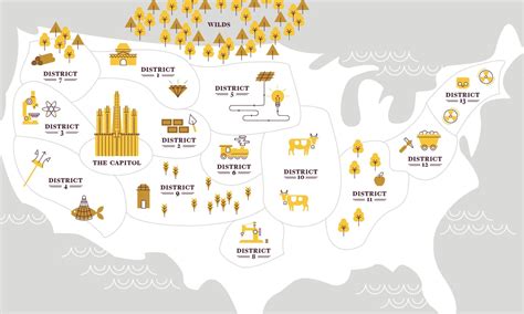 Hunger Games Panem Map | Find Your District