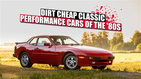 12 Classic Performance Cars Of The '80s That Are Now Dirt Cheap