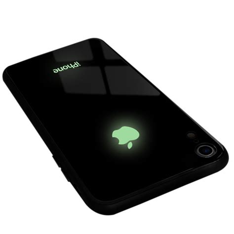VAKU ® Apple iPhone XR Radium GLOW Light Illuminated Logo 3D Designer ...