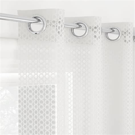 Buy PORTICO Reflections White Printed Semi-Sheer Door Curtain ...