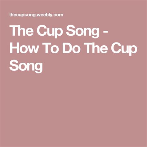 Image result for Cup Song Tutorial Step by Step
