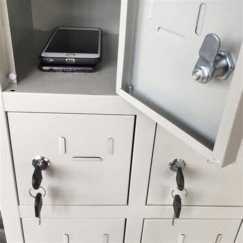 Buy Ozzptuu Metal Cell Phone Pocket Chart Locker Modular Storage Box ...