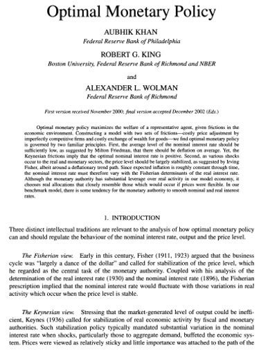 Image result for Monetary Policy Example