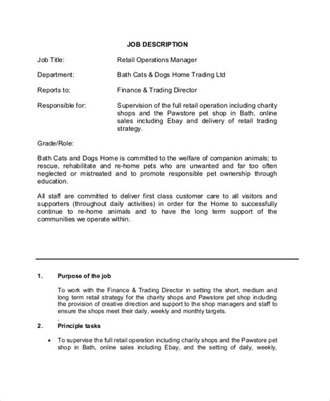 Image result for Retail Manager Job Description Sample