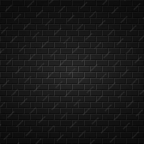Fond abstrait noir mur de briques texture sombre | Vecteur Premium