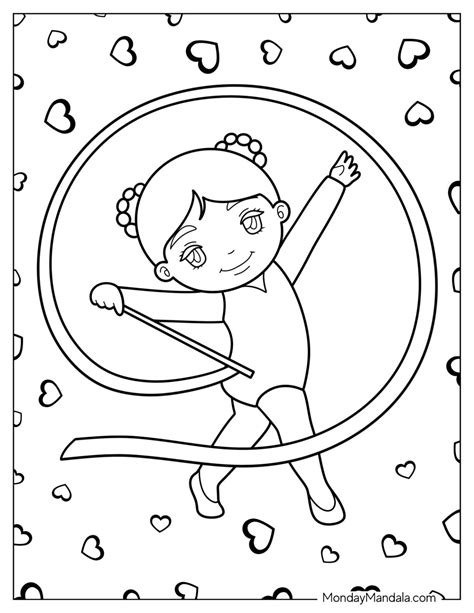 41 Gymnastics Coloring Pages (Free PDF Printables)