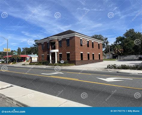 Florida Ave a 2 Story Brick Building Complex Empty Parking Lot ...