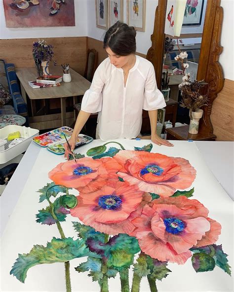 Famous Watercolor Painting Flowers