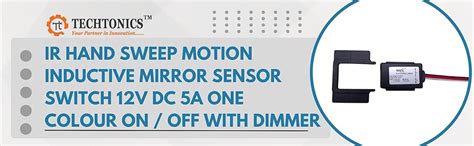 KETRIX IR Hand Sweep Motion Inductive Mirror Sensor Switch 12V DC 5A ...