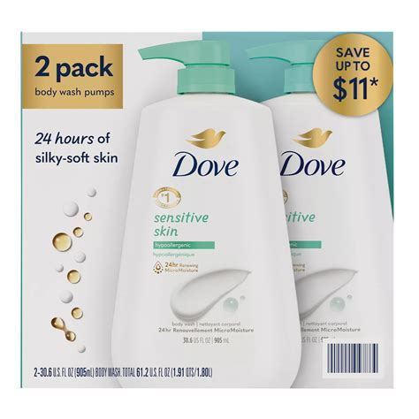 Dove Sensitive Skin Hypoallergenic Body Wash | BJ's Wholesale Club