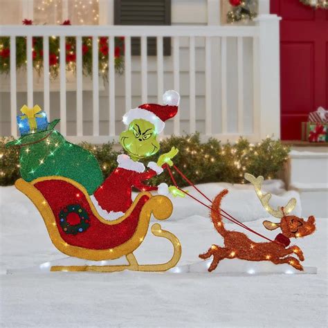 The grinch christmas Grinch Christmas Lighting Yard Sign,Grinch ...