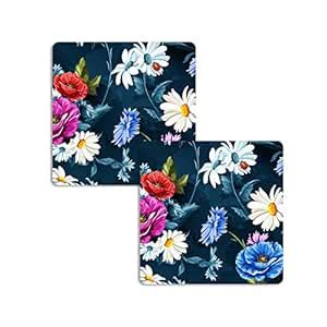 The Warli Fantastic Wooden Pack of 2 Coasters | Square Shape Coaster ...