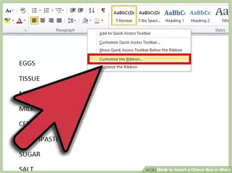 Add Check Box in Word 的图像结果