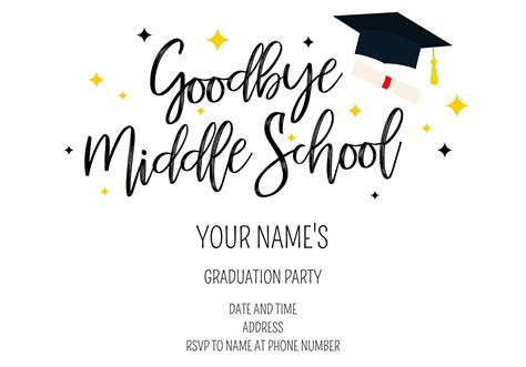 Image result for Middle School Graduation Invitations
