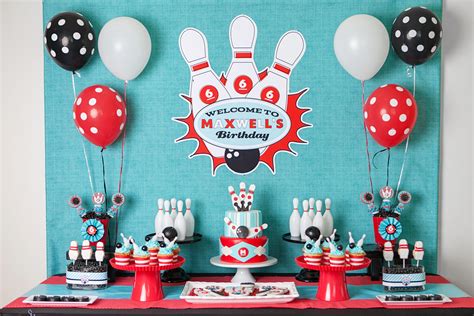 A Boy's Retro Bowling Birthday Party - Anders Ruff Custom Designs, LLC