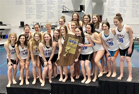 Carmel Girls Extend Record With 36th-Straight Indiana HS Swimming Title