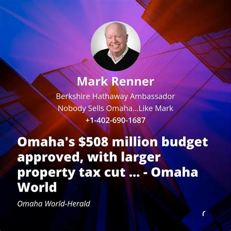 Mark Renner on LinkedIn: Omaha's $508 million budget approved, with ...