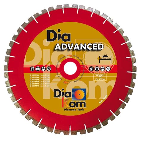 Metal cutting disc - 412 series - DIAKOM - for concrete / diamond ...
