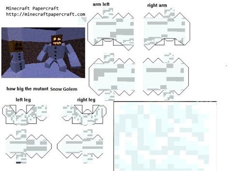 Image result for Snow Block Paper Minecraft