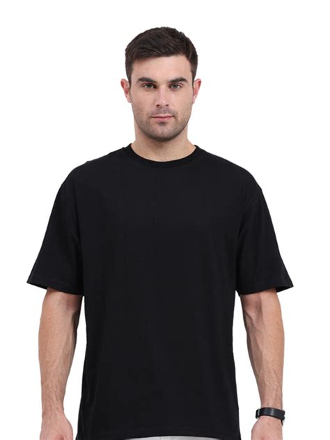 Oversized Plain Black T-shirt | XpDrip.com