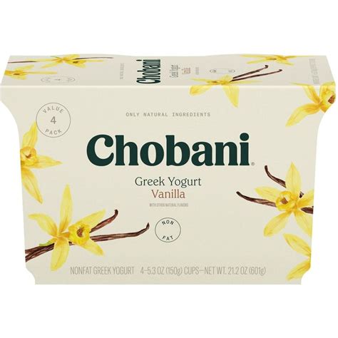 Chobani Non-Fat Vanilla Blended Greek Yogurt - Shop Yogurt at H-E-B