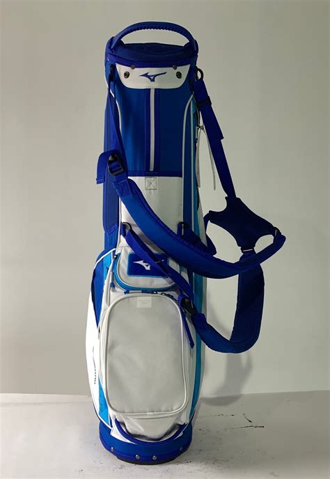 Mizuno BR-D3 Stand Bag Blue White 4-Way Divide Dual Strap Golf Bag NEW | SidelineSwap