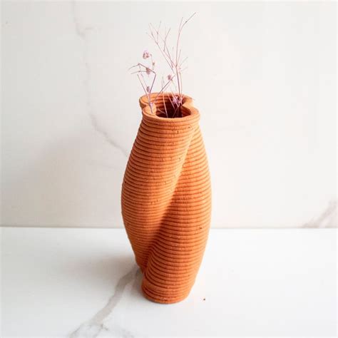 Terracotta Vase Brown and Twisted Vol. IV | Byora Homes | Terracotta ...