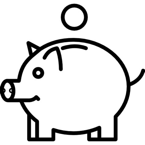 Pig money safe - Free business icons