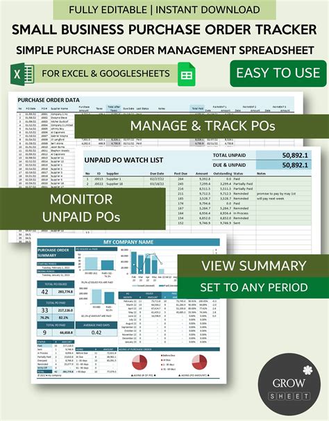 Image result for Purchase Order Tracking Spreadsheet