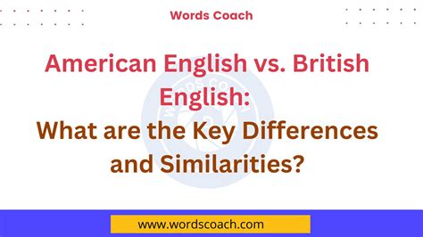 British Words Vs American
