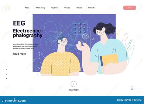 Medical Tests Illustration - EEG Stock Vector - Illustration of insurance, electrode: 202498925