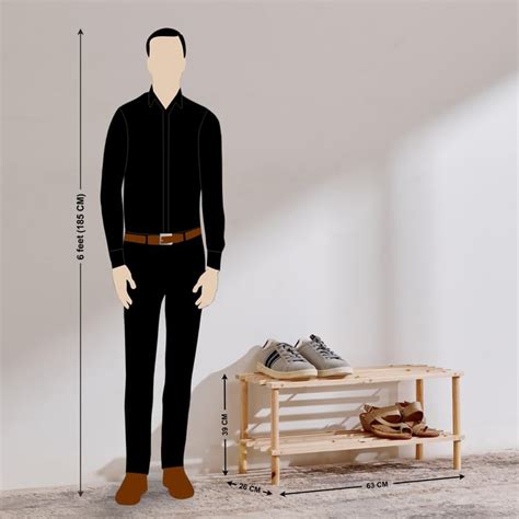 Buy Nathan 4 Pairs Solid Wood 2-Tier Shoe Rack - Brown from Home Centre ...