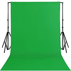 Eloies® Green Screen Backdrop (Heavy Duty Thick Lekra Polyester Fabric ...