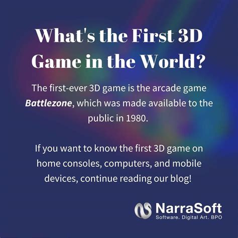 First 3D Game