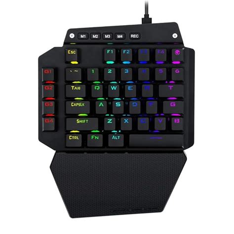 HUO JI E-YOOSO K-700 One Handed Mechanical Gaming Keyboard, RGB LED ...