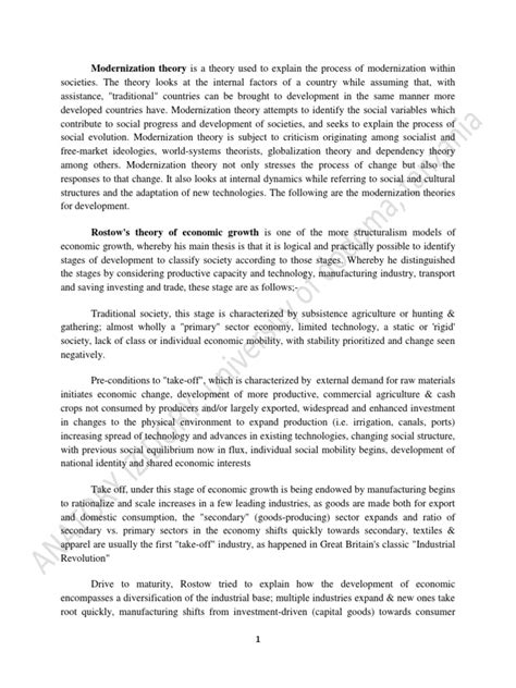 Image result for Modernization Theory of Development PDF