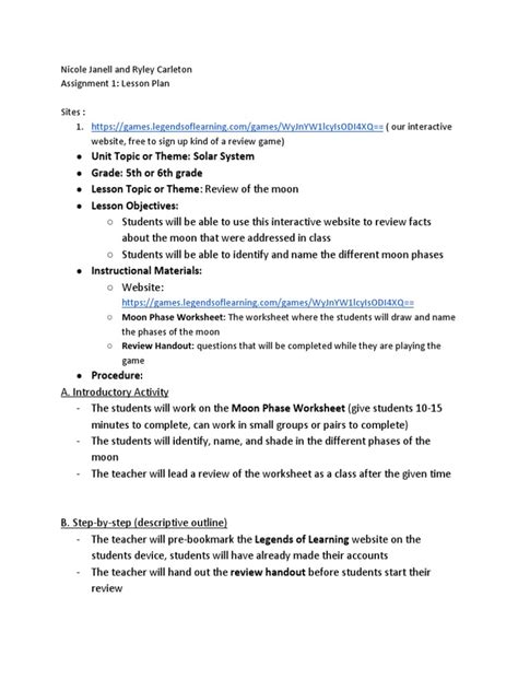 Assignment Lesson Plan 的图像结果