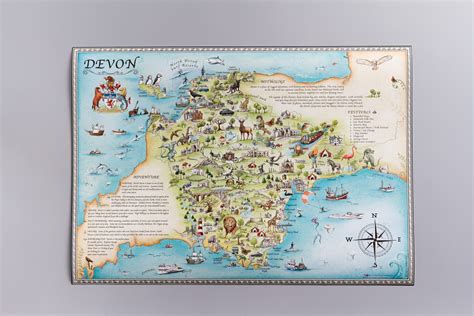 Printable Maps Devon Towns And Villages